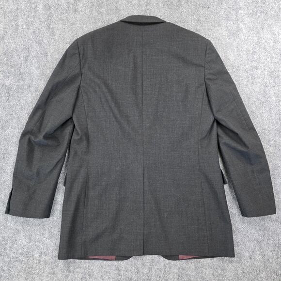 Brooks Brothers Blazer Mens 40 Long Gray Wool Blend 2 Button Jacket Vtg USA Made - Picture 6 of 16